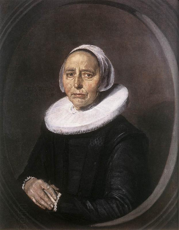 HALS, Frans Portrait of a Seated Woman Holding a Fn f
